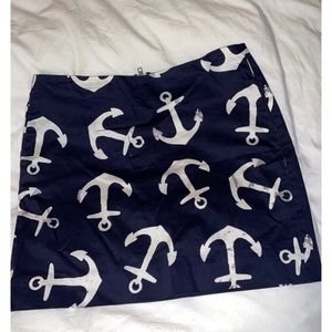 J.Crew Postage Stamp Anchor Skirt